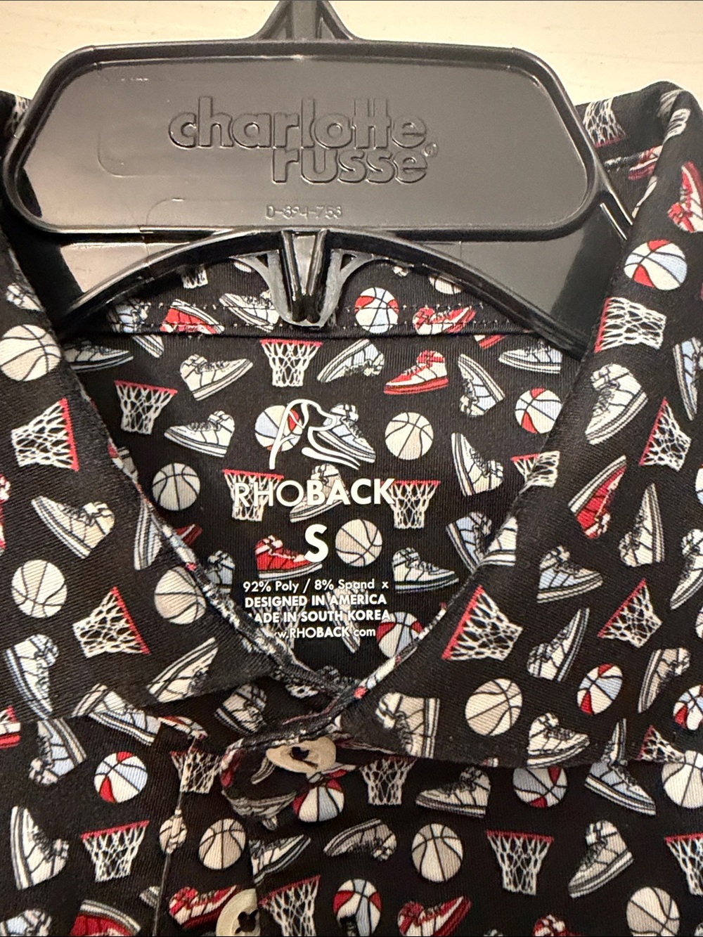Rhoback Black Polo. Sneakers and basketballs - Picture 2 of 5